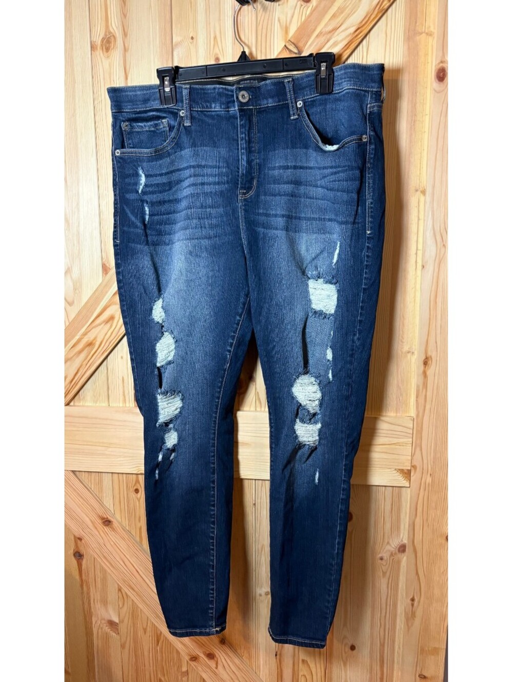 Torrid Premium Sky High Skinny Distressed Jeans Size 20R